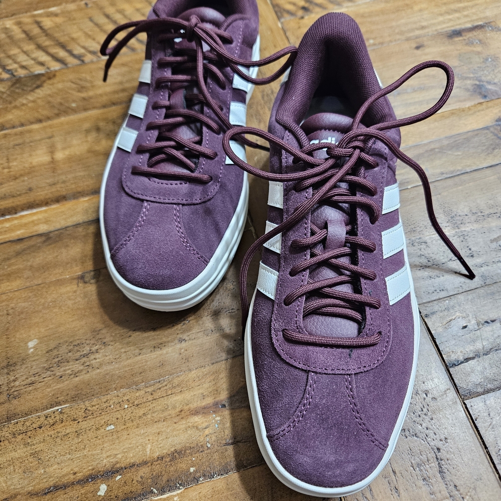 adidas Men's Shoes in Burgundy and White